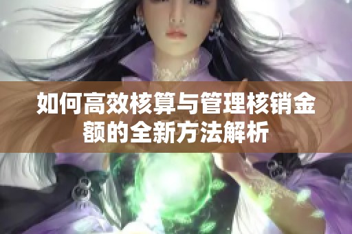 如何高效核算与管理核销金额的全新方法解析