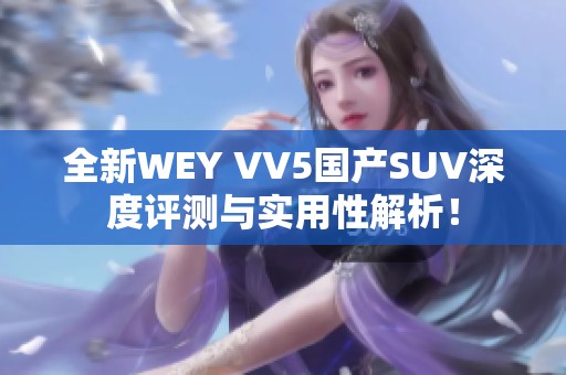 全新WEY VV5国产SUV深度评测与实用性解析！