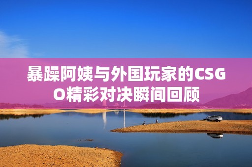 暴躁阿姨与外国玩家的CSGO精彩对决瞬间回顾