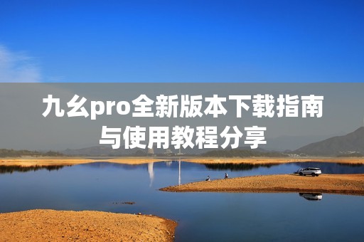 九幺pro全新版本下载指南与使用教程分享