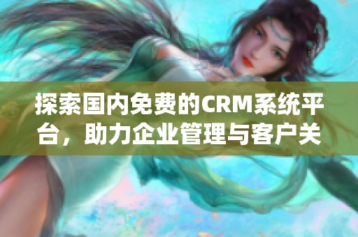 探索国内免费的CRM系统平台，助力企业管理与客户关系优化