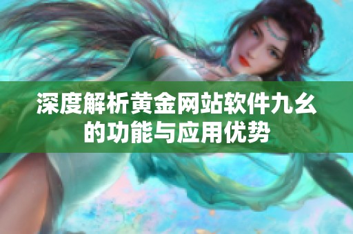 深度解析黄金网站软件九幺的功能与应用优势