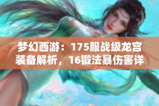 梦幻西游：175服战级龙宫装备解析，16锻法暴伤害详细介绍